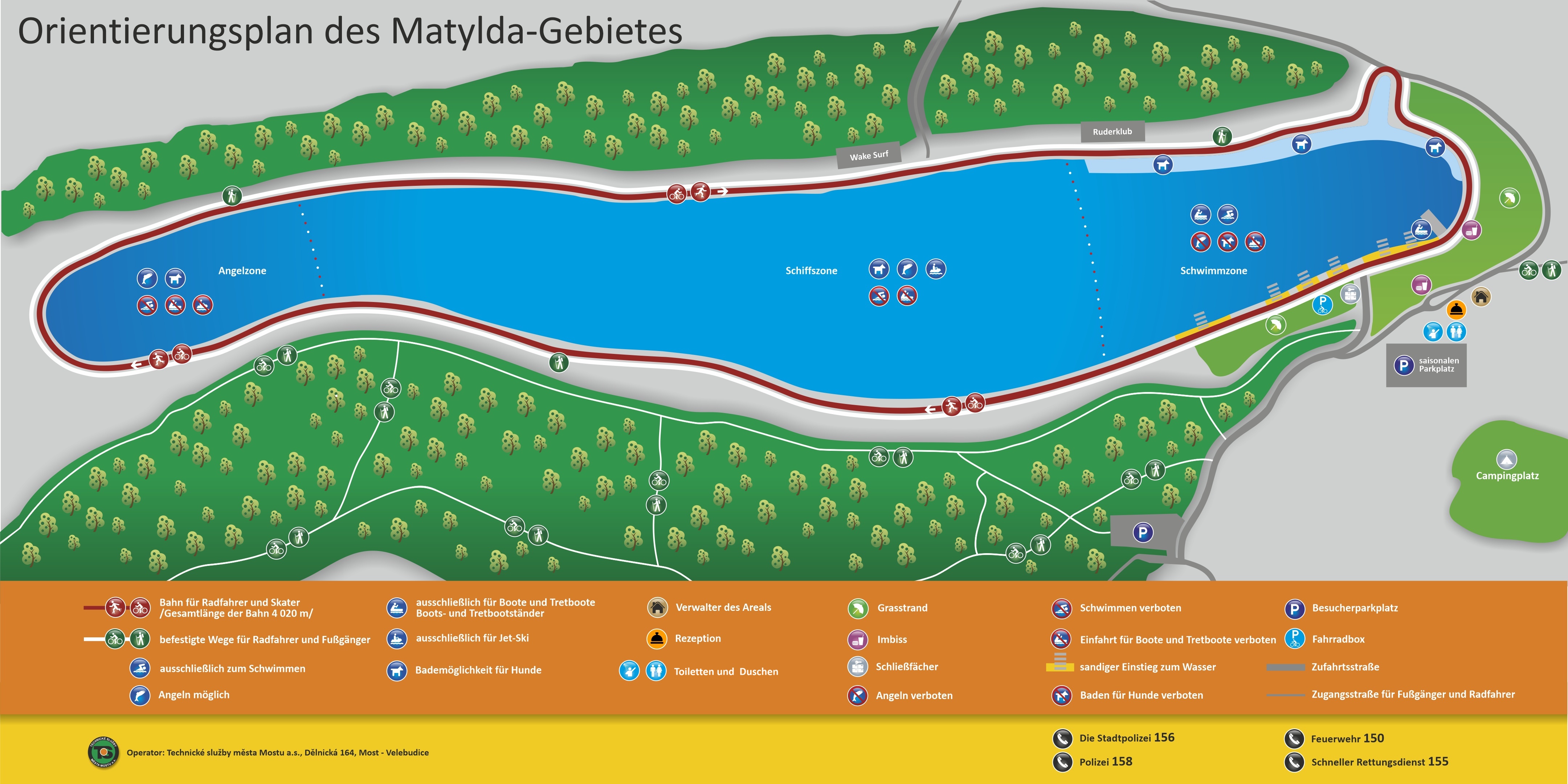 Orientierungsplan des Matylda-Gebietes